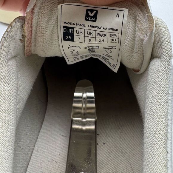 Veja Campo‎ Low Chromefree Leather White Natural Women's Size 7 - Picture 5 of 5